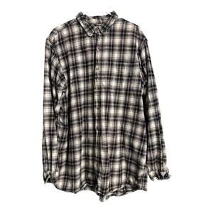 Red Head XLT Mens Grunge Flannel Shirt Button Down Distressed Gorpcore Utility